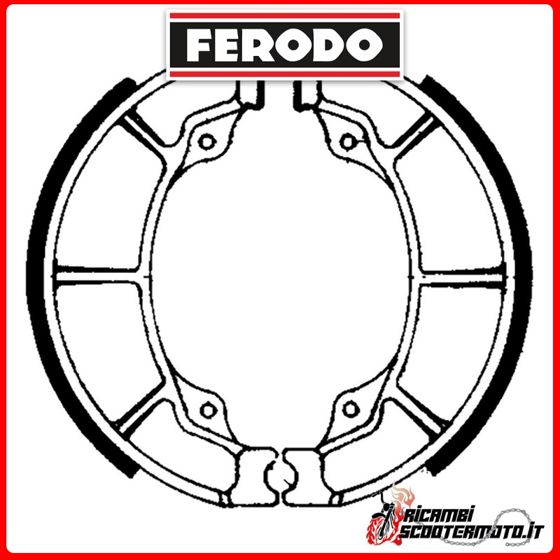 FERODO Brake Shoes FSB760 POLARIS SAWTOOTH 200 2006 FERODO Brake Shoes FSB760 POLARIS SAWTOOTH 200 2006