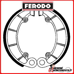 FERODO Brake Shoes  FSB761 HONDA PC 800 PACIFIC COAST 1989-1990