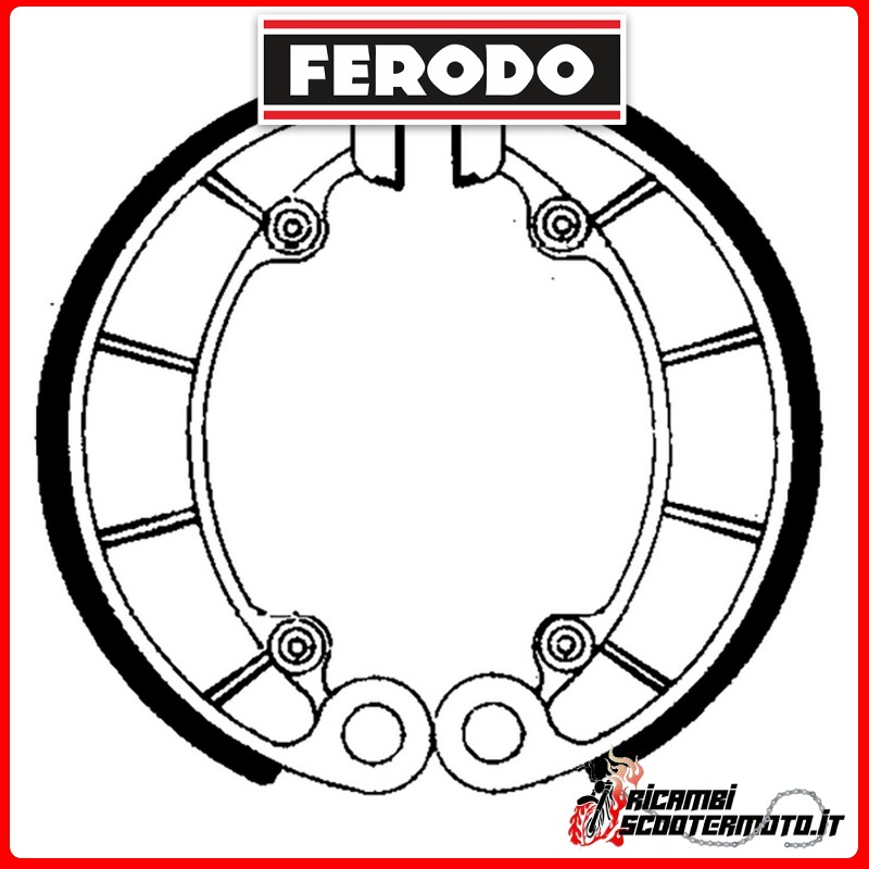 Mâchoires de frein FERODO  FSB761 HONDA PC 800 PACIFIC COAST 1989-1990