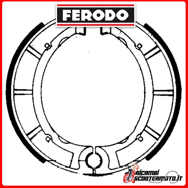 FERODO Brake Shoes  FSB767 YAMAHA XT 500 1976-1977