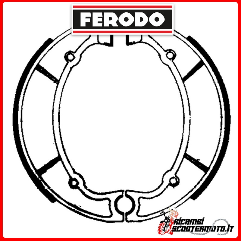 FERODO Brake Shoes  FSB769 YAMAHA XZ 550 1982-1985