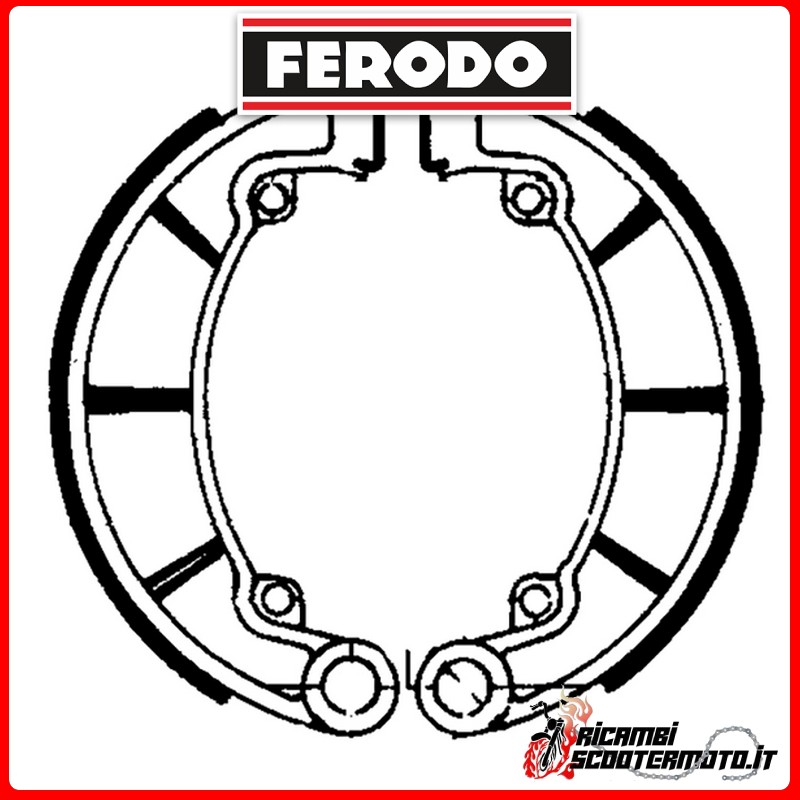 FERODO Bremsbacken  FSB794 KAWASAKI KLF 300 4X4 1998-2002