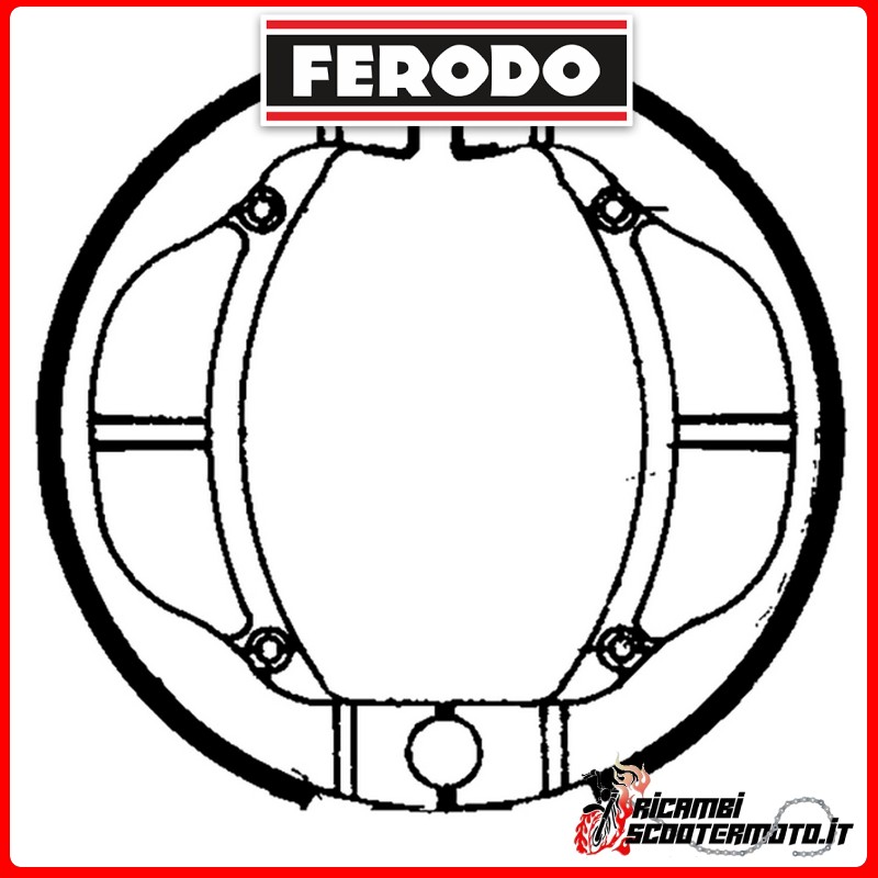 FERODO Bremsbacken  FSB802 KAWASAKI KLX 110 2002-2009