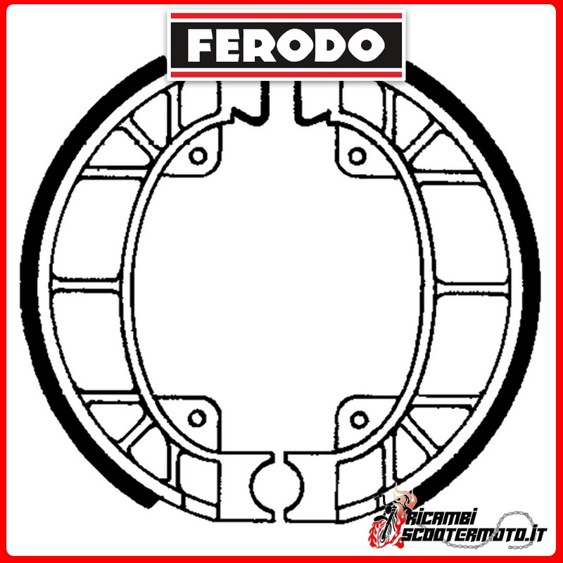 FERODO Brake Shoes FSB896 PIAGGIO SCATTO 50 1992-1993 FERODO Brake Shoes FSB896 PIAGGIO SCATTO 50 1992-1993