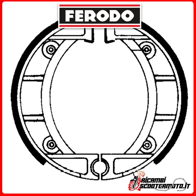 FERODO Bremsbacken  FSB907 MALAGUTI CENTRO BASE 50 1993-1994