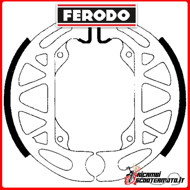 FERODO Brake Shoes FSB940 PIAGGIO NRG 50 1994-1996 FERODO Brake Shoes FSB940 PIAGGIO NRG 50 1994-1996