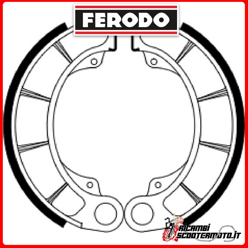 FERODO Brake Shoes FSB946 HONDA TRX 400 FA FOURTRAX RANCHER AT 2004-2007 FERODO Brake Shoes FSB946 HONDA TRX 400 FA FOURTRAX RANCHER AT 2004-2007