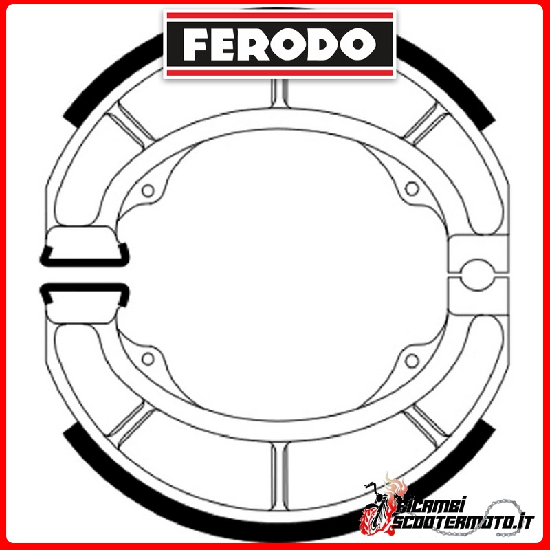FERODO Brake Shoes FSB956 APRILIA MOJITO CUSTOM 50 1999-2003 FERODO Brake Shoes FSB956 APRILIA MOJITO CUSTOM 50 1999-2003