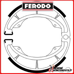 FERODO Bremsbacken  FSB957 SUZUKI VL INTRUDER K5-K7 125 2005-2007