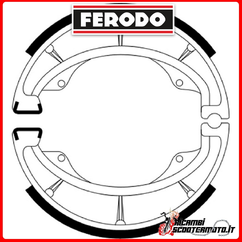 FERODO Brake Shoes FSB957 SUZUKI VL INTRUDER K5-K7 125 2005-2007 FERODO Brake Shoes FSB957 SUZUKI VL INTRUDER K5-K7 125 2005-2007
