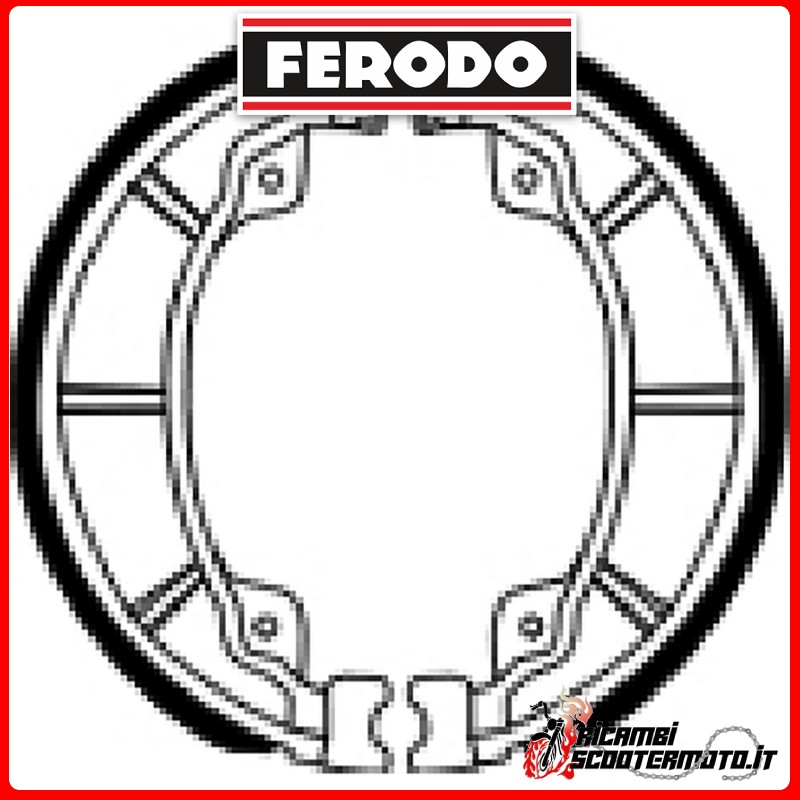 Mâchoires de frein FERODO  FSB964 SYM CROX 125 EURO4 2017