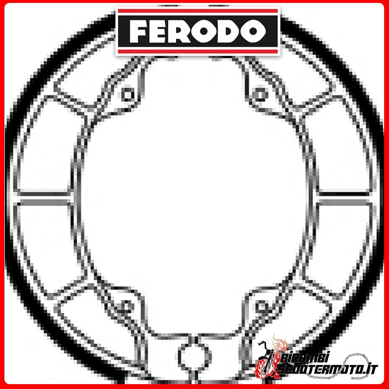 FERODO Bremsbacken  FSB966 KYMCO KXR 50 2004