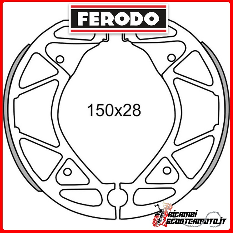 FERODO Brake Shoes  FSB967 MBK NXC CYGNUS X 125 2004-2006