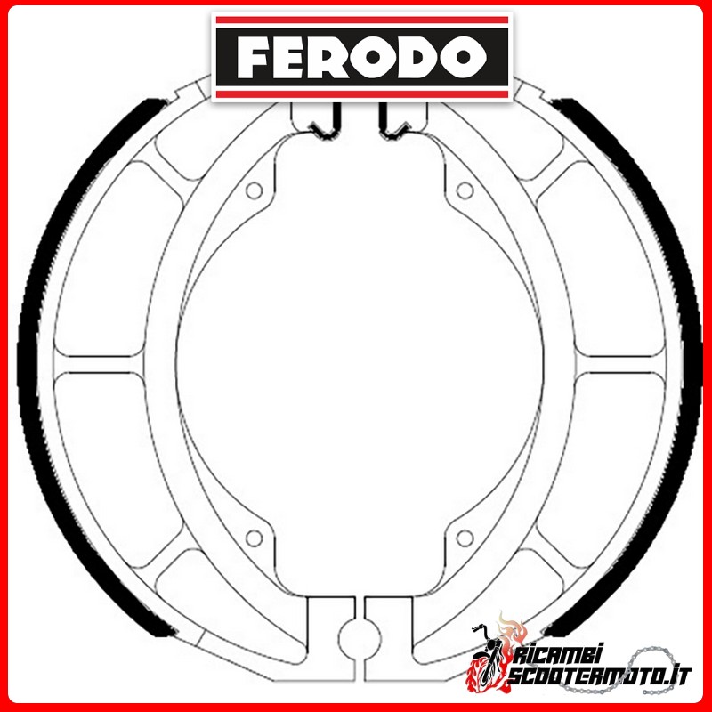 Mâchoires de frein FERODO ECO  FSB721A SUZUKI VL INTRUDER K5-K7 125 2005-2007