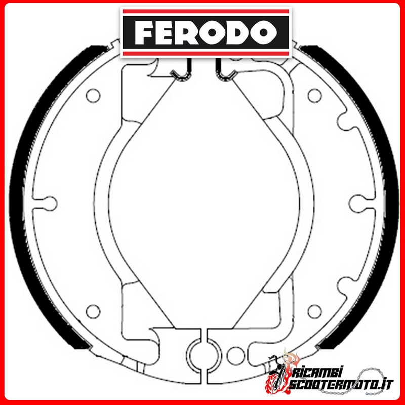 Zapatas de freno FERODO ECO FSB738A YAMAHA TT-R125LE 125 2008 Zapatas de freno FERODO ECO FSB738A YAMAHA TT-R125LE 125 2008
