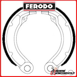 Zapatas de freno FERODO ECO  FSB873A PIAGGIO VESPA 125 1955-1965