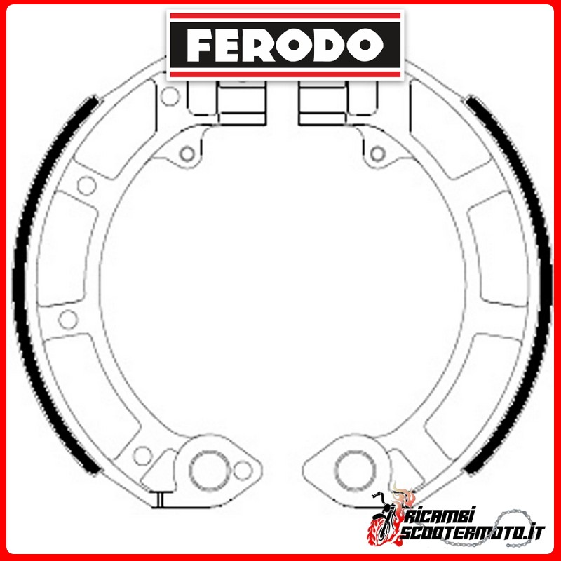 Zapatas de freno FERODO ECO  FSB874A LML NV 125 2T 1996-1999