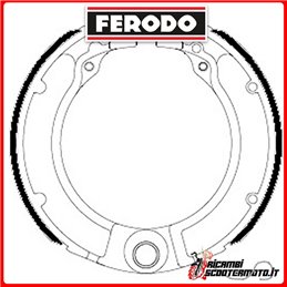 Zapatas de freno FERODO ECO  FSB875A PIAGGIO VESPA 125 1951