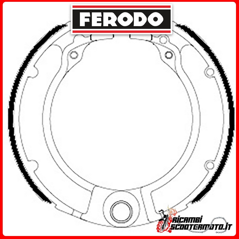 FERODO ECO Brake Shoes  FSB875A PIAGGIO VESPA 125 1951