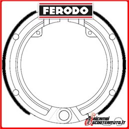 Zapatas de freno FERODO ECO  FSB890A PIAGGIO VESPA 125 1948-1950