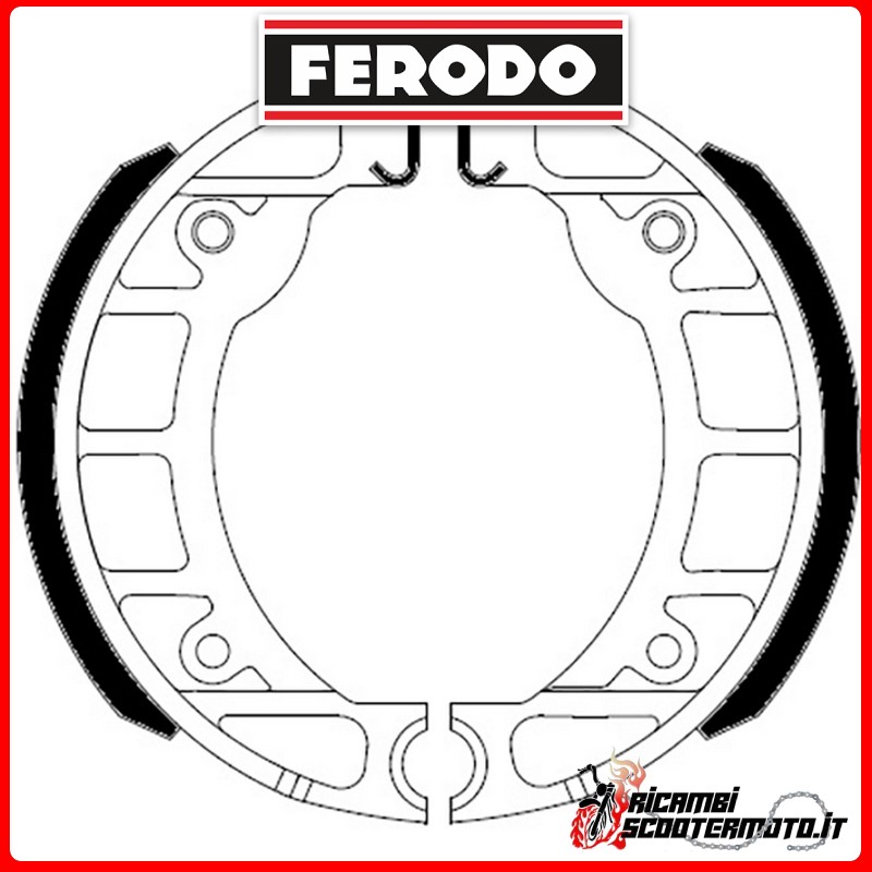 Mâchoires de frein FERODO ECO  FSB910A PIAGGIO BOSS 50 1988-1989