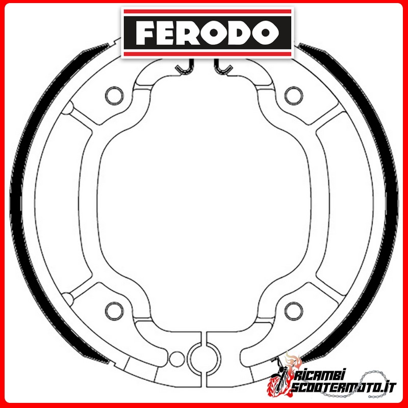Bremsbacken FERODO ECO  FSB947A BENELLI K2 100 1999-2001