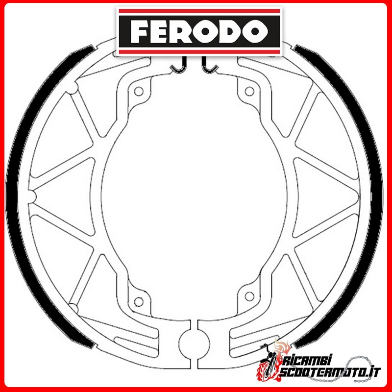 Bremsbacken FERODO ECO  FSB954A DERBI BOULEVARD 125 2002