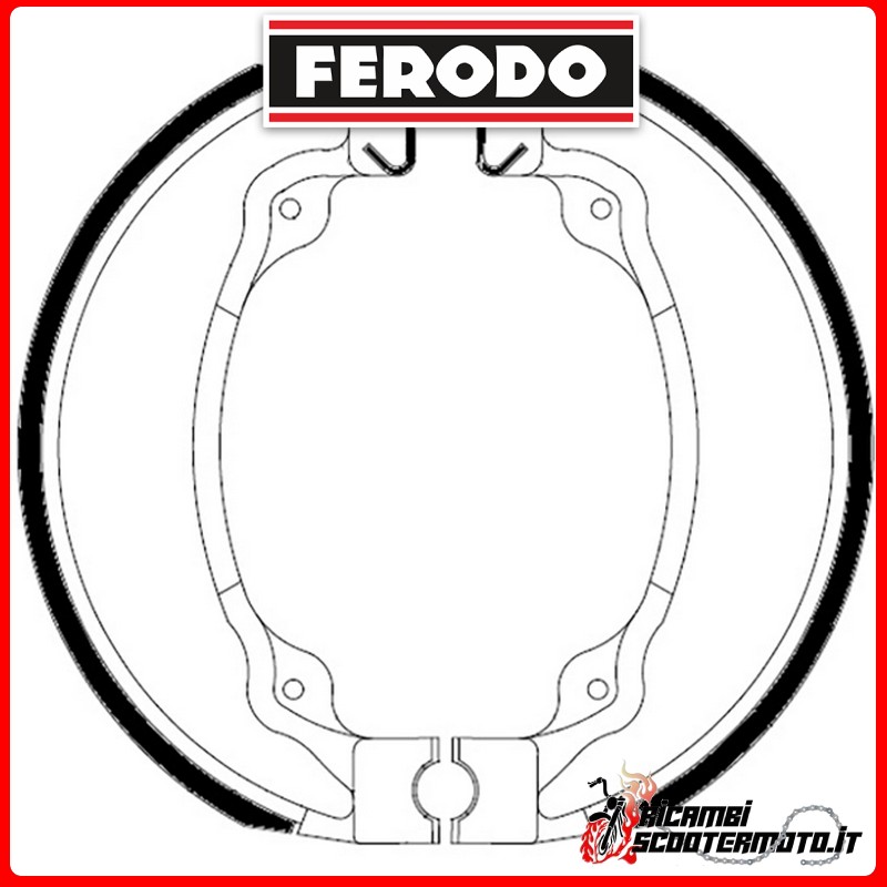 Bremsbacken FERODO ECO  FSB958A MALAGUTI CIAK 125 2000-2001