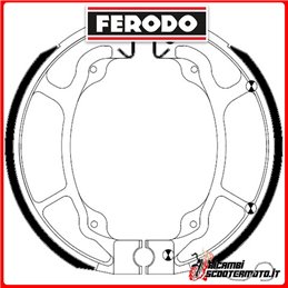 Zapatas de freno FERODO ECO  FSB963A HONDA C 125 A SUPER CUB ABS 2018-2021