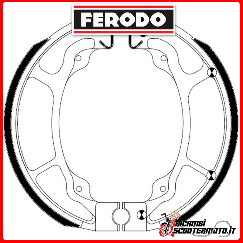 Zapatas de freno FERODO ECO FSB963A HONDA C 125 A SUPER CUB ABS 2018-2021 Zapatas de freno FERODO ECO FSB963A HONDA C 125 A SUPER CUB ABS 2018-2021