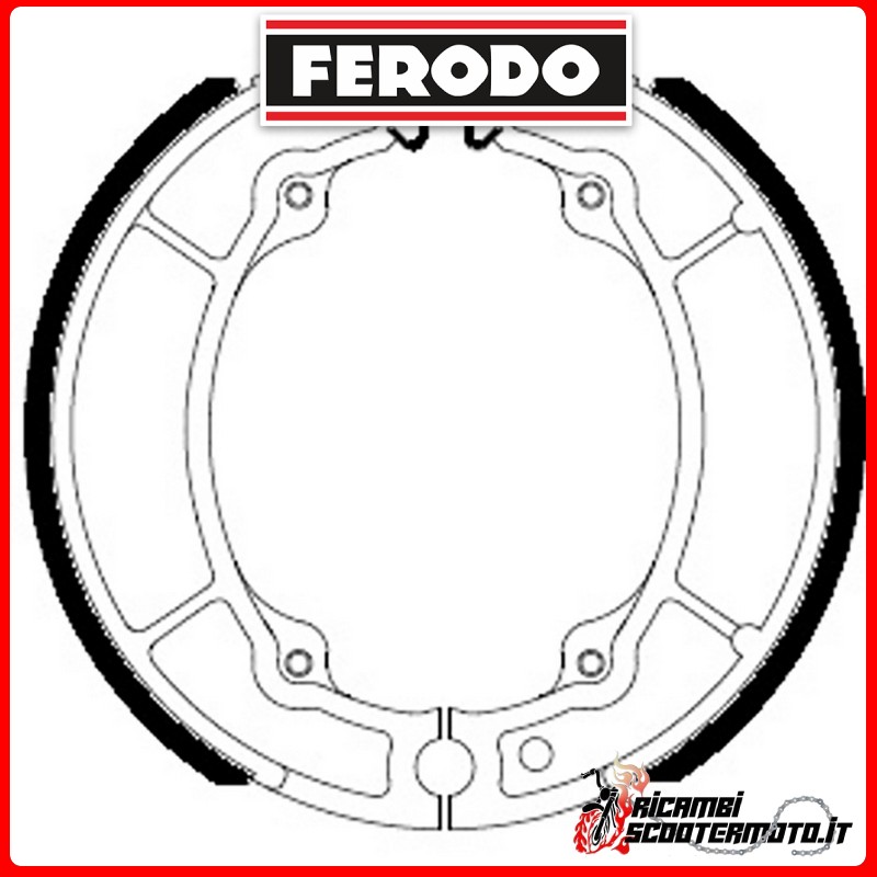 Bremsbacken FERODO ECO  FSB762A PIAGGIO HEXAGON GT-GTX 250 1998-2000