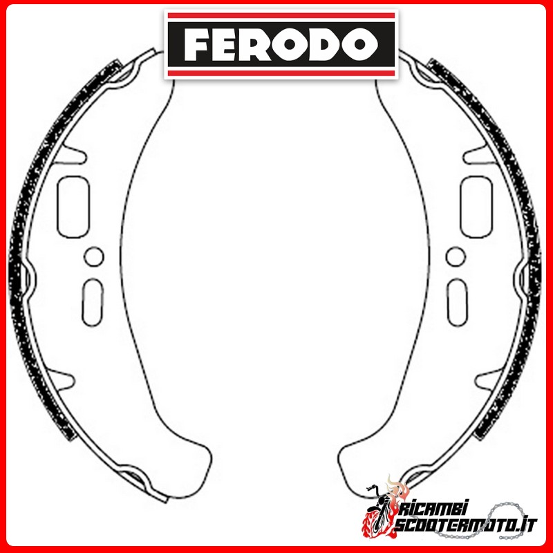 ZAPATAS DE FRENO TRASERO EVOK PIAGGIO COSA 2 125 1991-1997