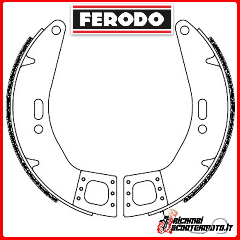 Mâchoires de frein FERODO ECO  FSB893EF PIAGGIO COSA 1 125 1988-1991
