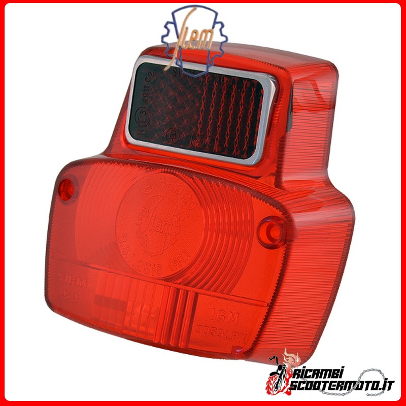 SIEM REAR LIGHT LENS PIAGGIO VESPA PRIMAVERA 125 1963-1966