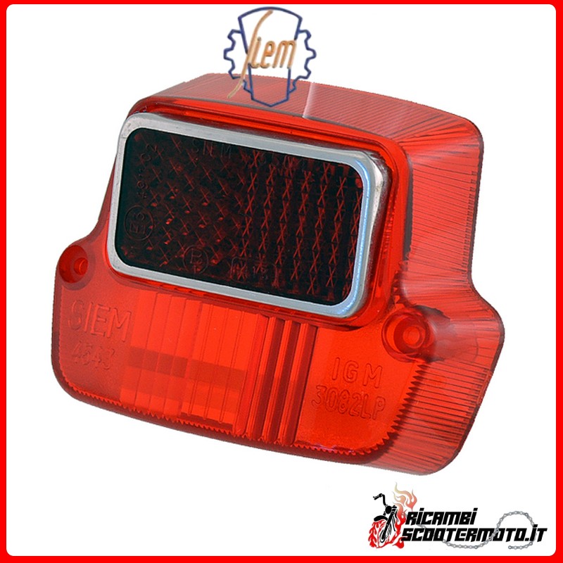 LENTE DE LUZ TRASERA SIEM PIAGGIO VESPA 50 1963-1966 LENTE DE LUZ TRASERA SIEM PIAGGIO VESPA 50 1963-1966