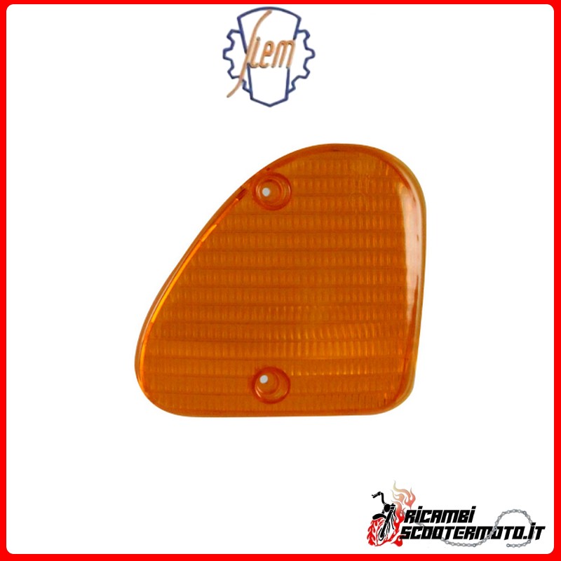 LENTILLE DE CLIGNOTANT AVANT GAUCHE ORANGE SIEM PIAGGIO APE 50 2009-2017