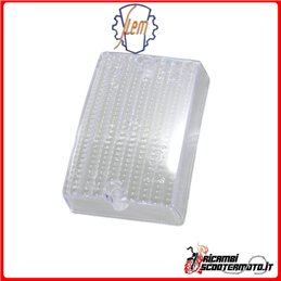 LENTE DE SEÑAL DE GIRO TRASERA IZQUIERDA BLANCA SIEM PIAGGIO VESPA PK 50 1982-1985