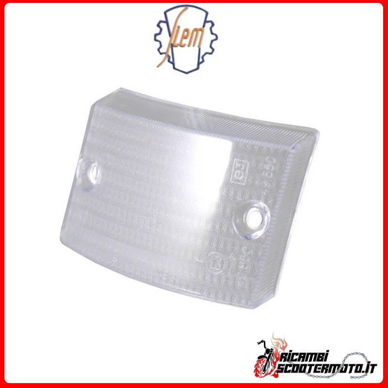 LENTE DE SEÑAL DE GIRO DELANTERA DERECHA BLANCA SIEM PIAGGIO VESPA PK 50 1982-1985