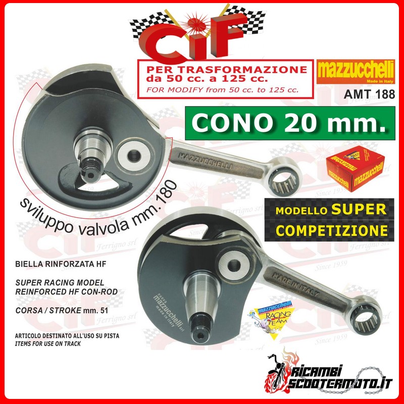CRANKSHAFT PIAGGIO VESPA PK 50 XL CRANKSHAFT PIAGGIO VESPA PK 50 XL