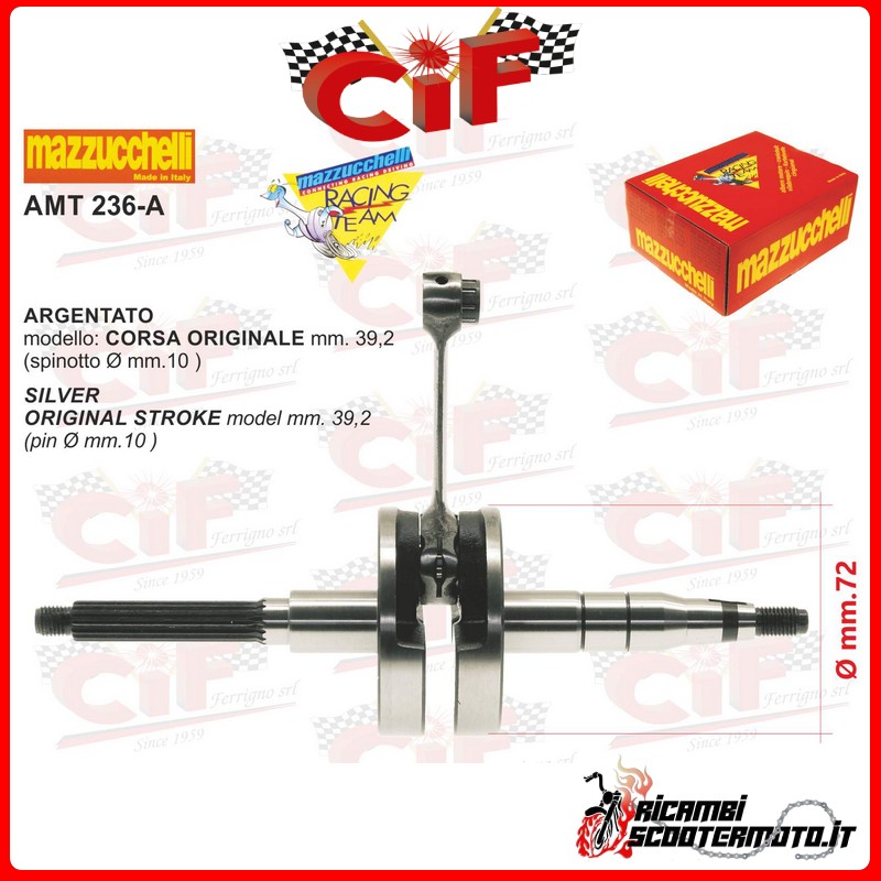 ALBERO MOTORE MAZZUCCHELLI BETA MOTOR CHRONO 50 