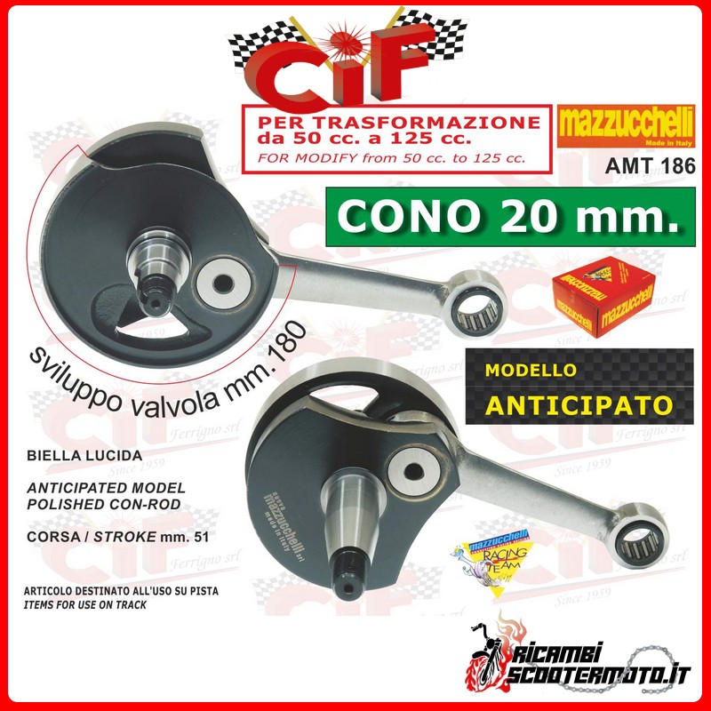 CRANKSHAFT PIAGGIO PIAGGIO VESPA PK 50 XL - APE 50 CRANKSHAFT PIAGGIO PIAGGIO VESPA PK 50 XL - APE 50