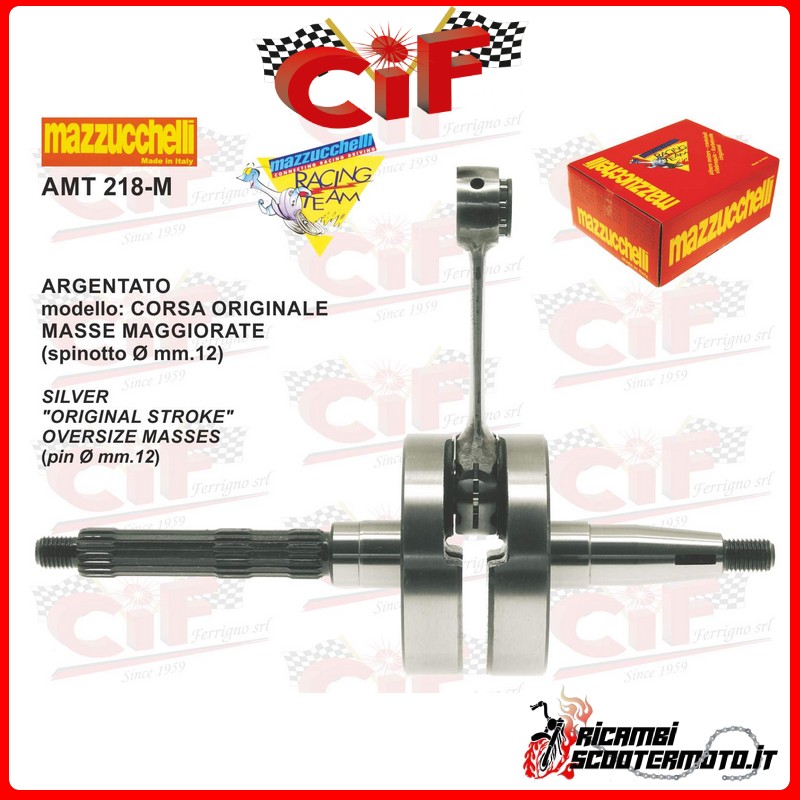MAZZUCCHELLI CRANKSHAFT WITH LARGER SHOULDERS GILERA EASY MOVING MAZZUCCHELLI CRANKSHAFT WITH LARGER SHOULDERS GILERA EASY MOVING