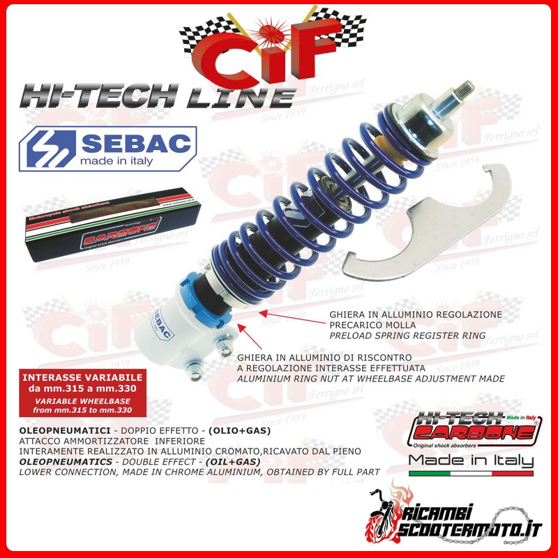 FRONT SHOCK ABSORBER PIAGGIO VESPA LML STAR 125-150-200 FRONT SHOCK ABSORBER PIAGGIO VESPA LML STAR 125-150-200