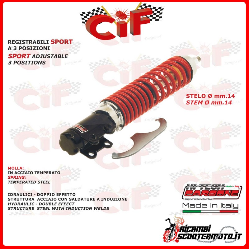 FRONT SHOCK ABSORBER PIAGGIO VESPA LX 2T 50 (2005-2013) FRONT SHOCK ABSORBER PIAGGIO VESPA LX 2T 50 (2005-2013)