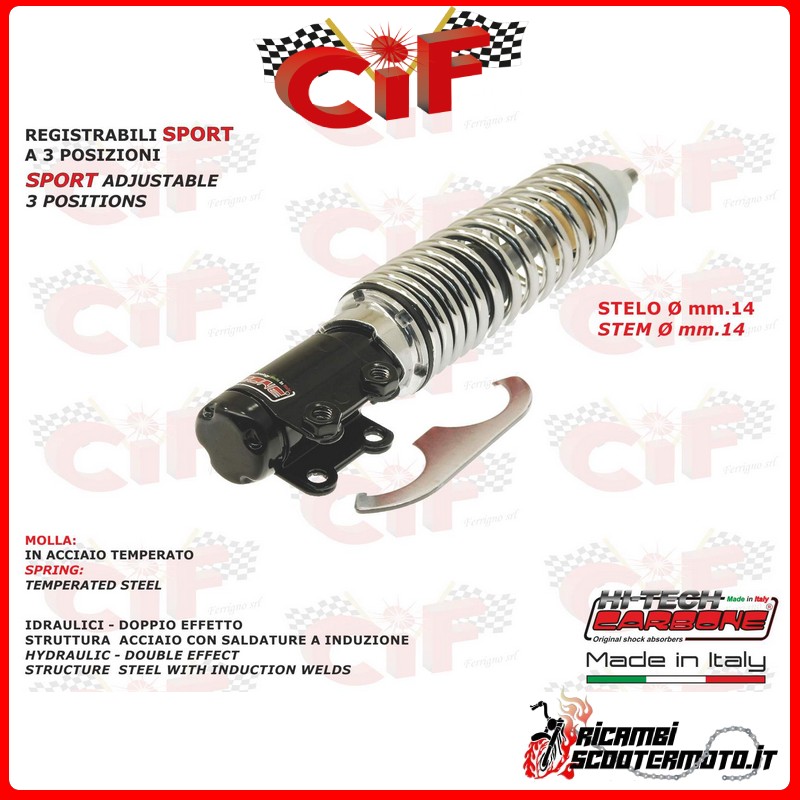 FRONT SHOCK ABSORBER PIAGGIO VESPA LX 2T 50 (2005-2013) FRONT SHOCK ABSORBER PIAGGIO VESPA LX 2T 50 (2005-2013)
