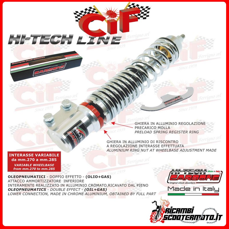 FRONT SHOCK ABSORBER PIAGGIO VESPA GT/GTV 125-200 FRONT SHOCK ABSORBER PIAGGIO VESPA GT/GTV 125-200