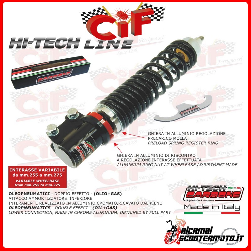 FRONT SHOCK ABSORBER PIAGGIO VESPA PRIMAVERA 4T 50/125/150 (DAL 2017 AL 2023)