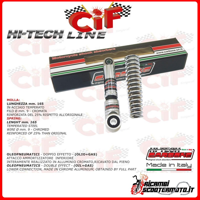 FRONT SHOCK ABSORBER PIAGGIO VESPA 125 GT / 125 Sprint125 VNL1-2 2T AC 1961-1973 FRONT SHOCK ABSORBER PIAGGIO VESPA 125 GT / 125 Sprint125 VNL1-2 2T AC 1961-1973