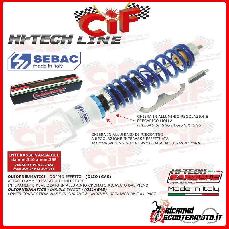 FRONT SHOCK ABSORBER PIAGGIO VESPA LML STAR 125-150-200 2T