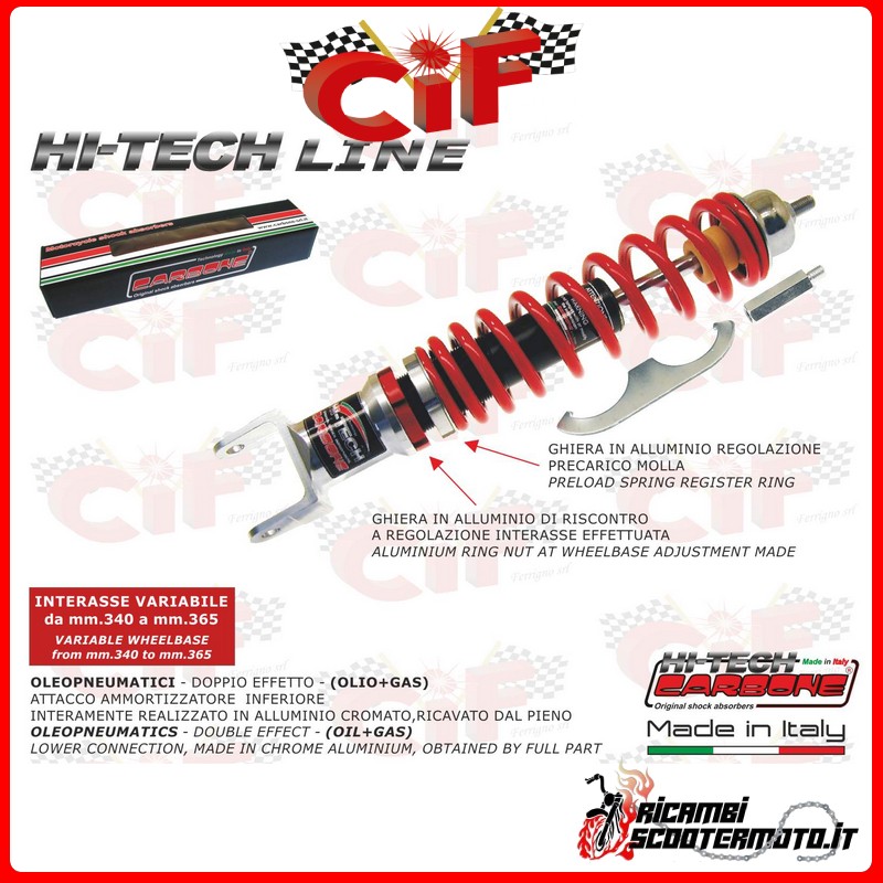 FRONT SHOCK ABSORBER PIAGGIO VESPA LML STAR 125-150-200 2T